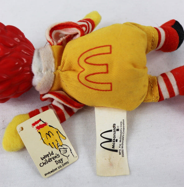 VINTAGE 2002 McDonald's Ronald McDonald Plush Finger Puppet