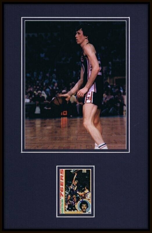 Doug Collins Signed Framed 11x17 Photo Display 76ers