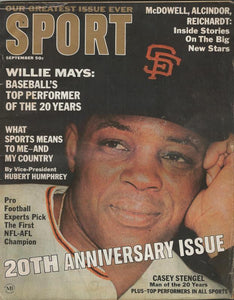 Sport Magazine September 1966 Willie Mays Casey Stengel No Label