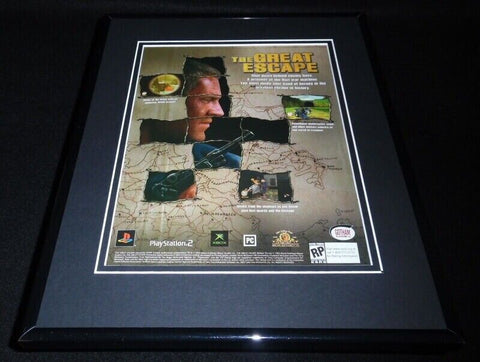 The Great Escape 2003 Xbox PS2 Framed 11x14 ORIGINAL Vintage Advertisement B