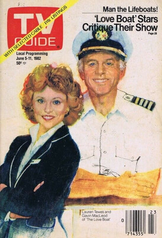 ORIGINAL Vintage June 5 1982 TV Guide No Label Lauren Tewes G Macleod Love Boat 