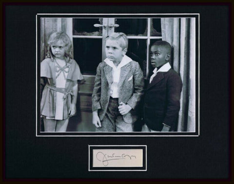 Jackie Cooper Signed Framed 11x14 Photo Display Little Rascals Our Gang