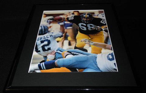 LC Greenwood vs Roger Staubach Framed 11x14 Photo Display Steelers