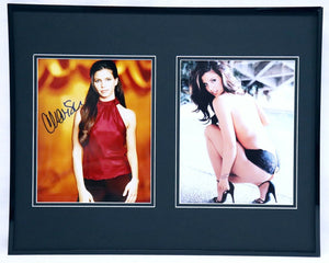 Charisma Carpenter Signed Framed 16x20 Lingerie Photo Set AW Buffy Vampire 