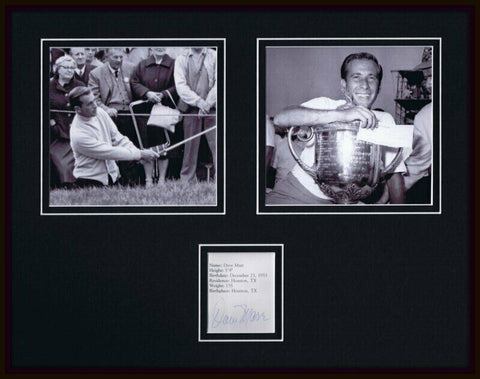 Dave Marr Signed Framed 11x14 Photo Display JSA 1965 PGA Championship Winner