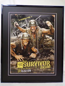 2009 WWE Survivor Series 16x20 Framed Insight Poster Display 