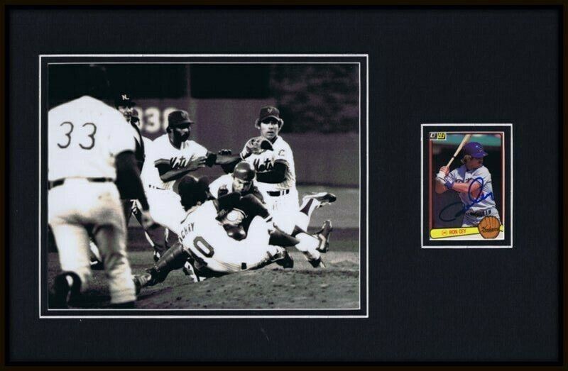 Ron Cey FIGHT Signed Framed 11x17 Photo Display Cubs