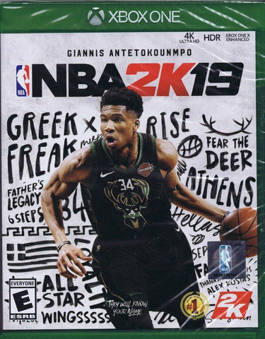 NEW SEALED NBA2K19 XBox One Greek Freak Giannis Antetokounmpo