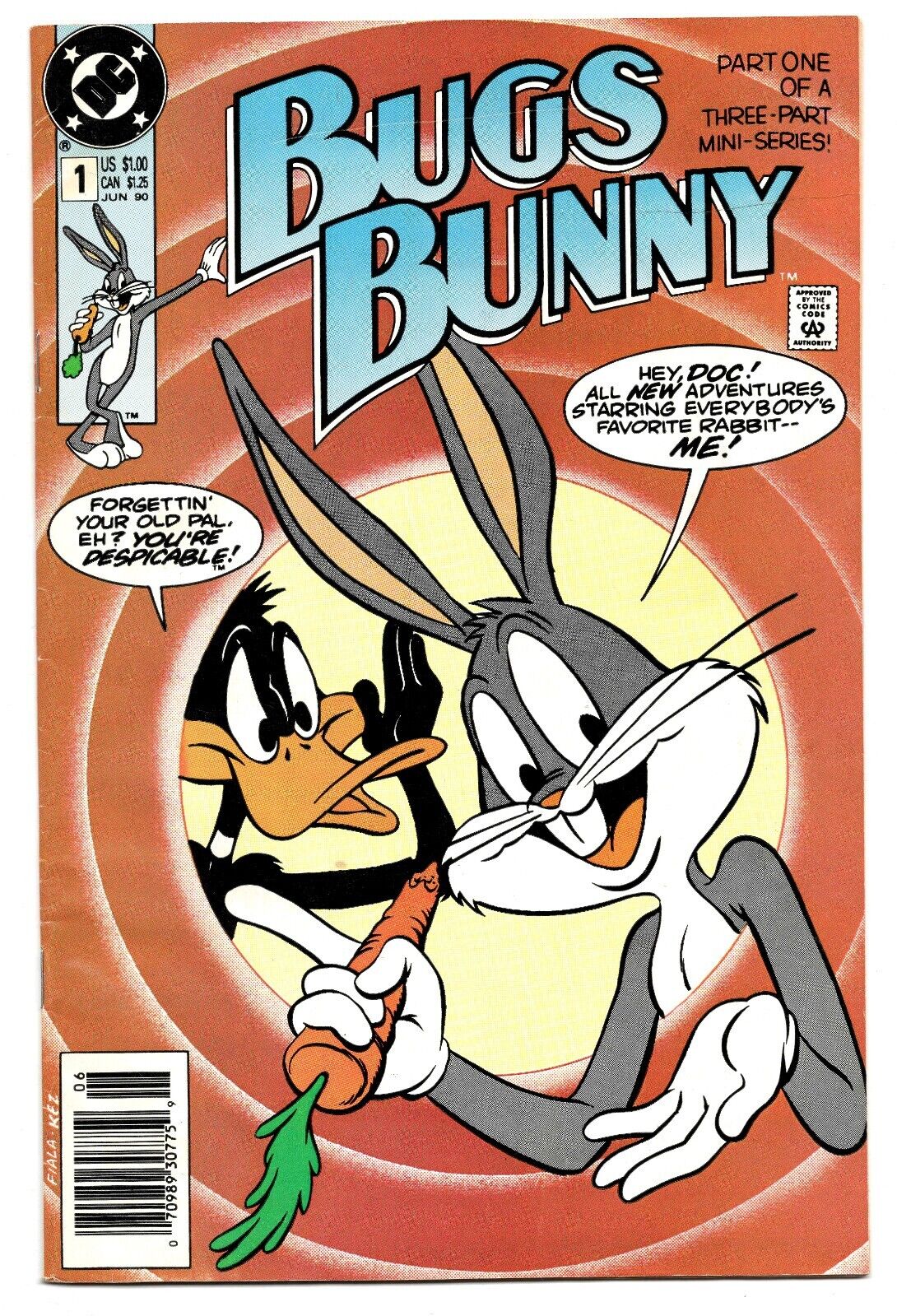 Bugs Bunny #1 VINTAGE 1990 DC Comics Daffy Duck