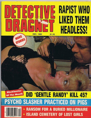 ORIGINAL Vintage December 1983 Detective Dragnet Magazine GGA