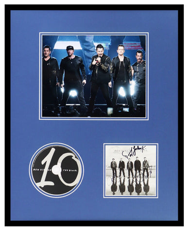 New Kids on the Block Signed Framed 16x20 CD + Photo Display CX