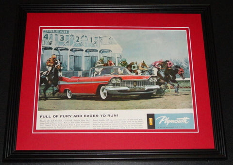 1959 Plymouth 11x14 Framed ORIGINAL Vintage Advertisement