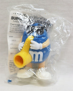 VINTAGE SEALED 1997 Burger King Blue M&M Figure