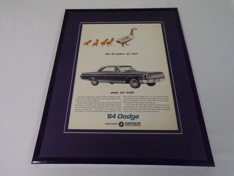 1964 Dodge Framed 11x14 ORIGINAL Vintage Advertisement