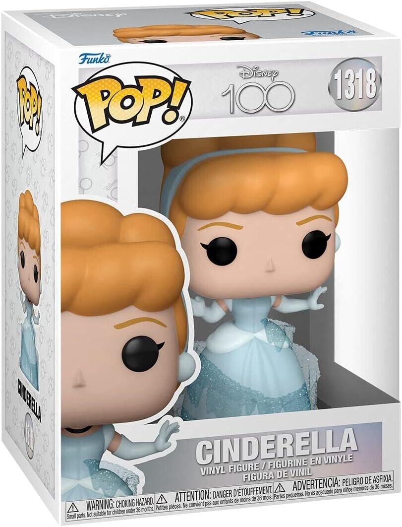 NEW SEALED Funko Pop Figure Disney 100 Cinderella 1318