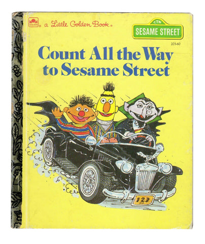 VINTAGE 1985 Count All the Way to Sesame Street Golden Book