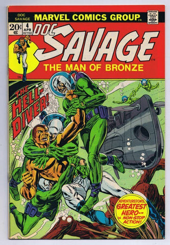 Doc Savage #4 ORIGINAL Vintage 1973 Marvel Comics 