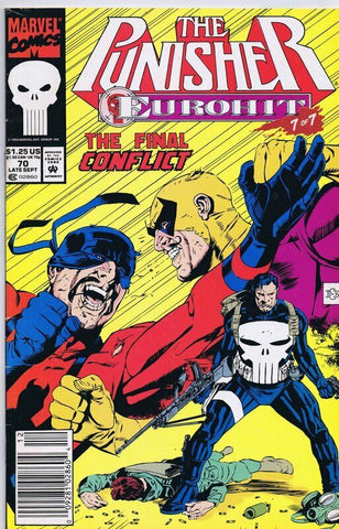 Punisher #70 ORIGINAL Vintage 1992 Marvel Comics Eurohit Newsstand