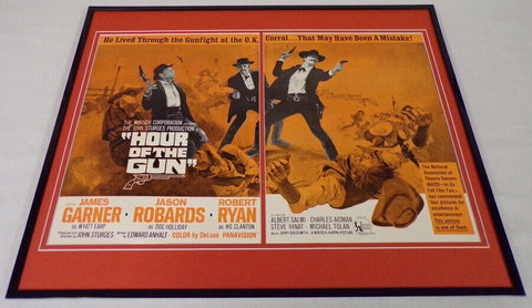 1967 Hour of the Gun 16x20 ORIGINAL Framed Industry Advertisement James Garner 