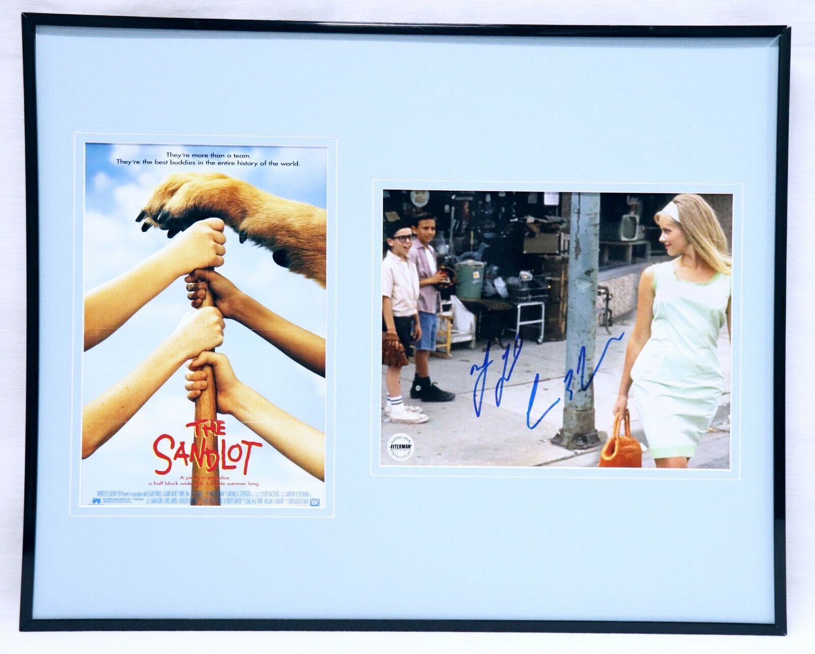 Sandlot Yeah Yeah & Squints Dual Signed Framed 16x20 Photo Display FSM