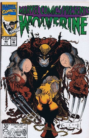 Marvel Comics Presents #92 ORIGINAL Vintage 1991 Marvel Comics Wolverine