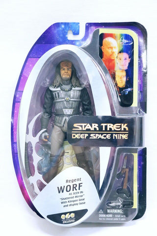 VINTAGE Diamond Select Star Trek Deep Space Nine Regent Worf Action Figure