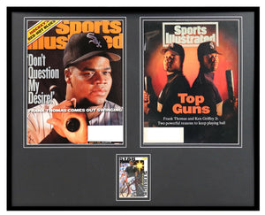 Frank Thomas Signed Framed 16x20 Sports Illustrated Cover Display JSA White Sox