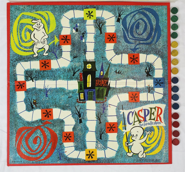 VINTAGE 1959 Milton Bradley Casper the Friendly Ghost Board Game