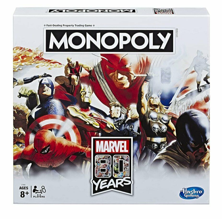 NEW SEALED Hasbro Marvel Comics 80th Anniversary Monopoly Board Game 