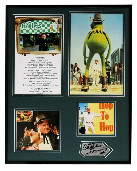 Charles Durning Signed Framed 16x20 Muppet Movie Photo Display