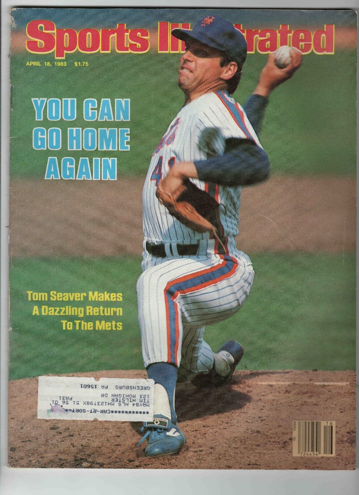 Apr 14 1983 Sports Illustrated Magazine Tom Seaver Mets