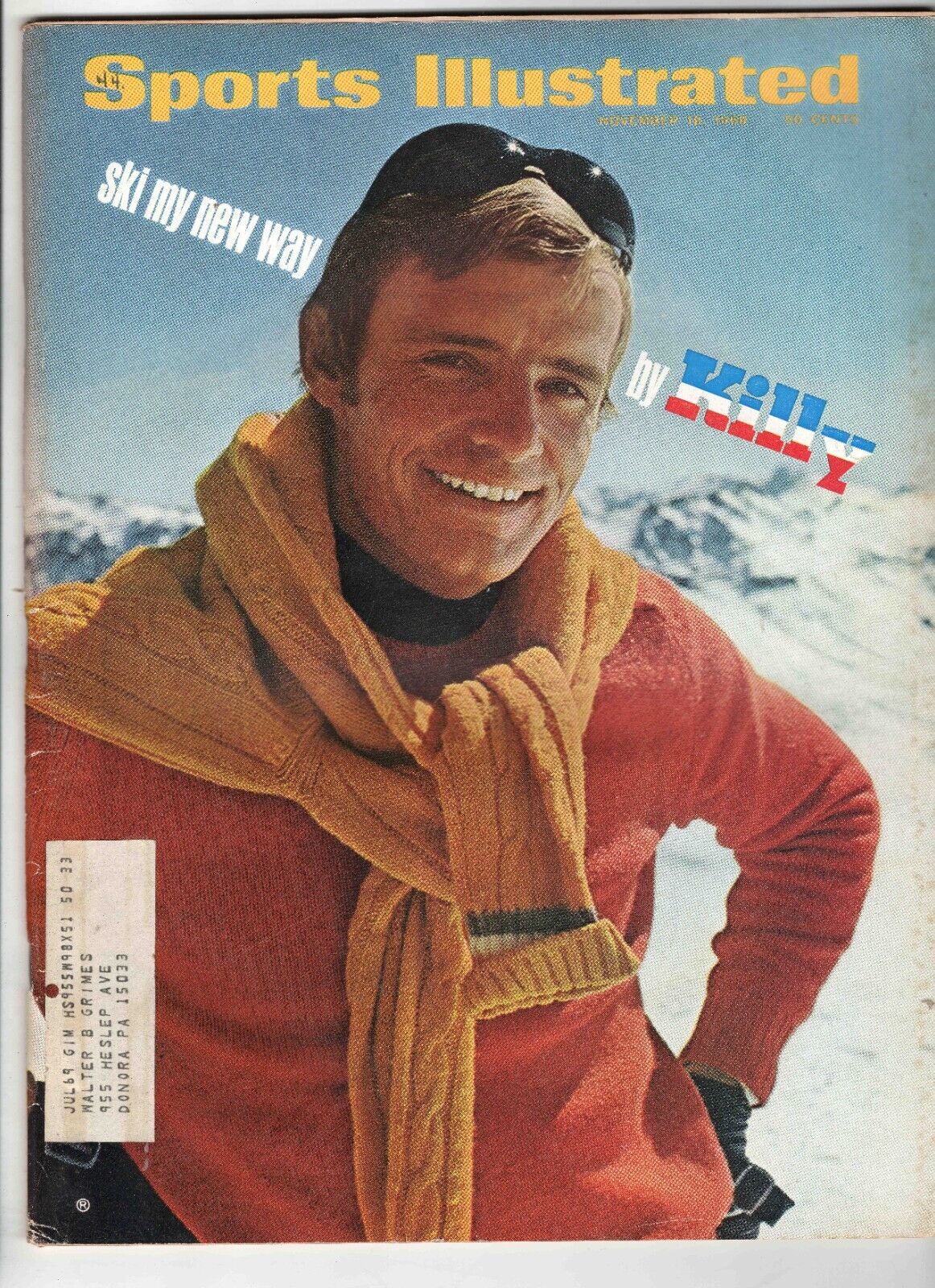 Oct 18 1968 Sports Illustrated Magazine Jean Claude Killy