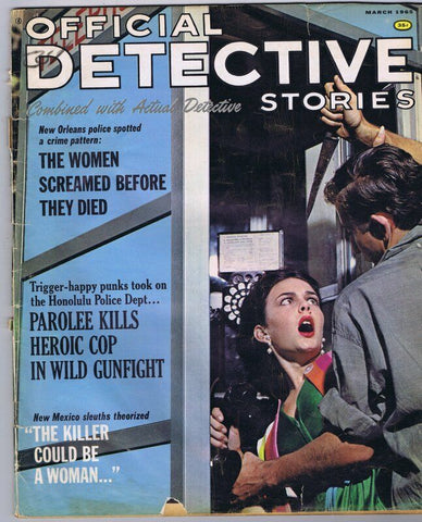 ORIGINAL Vintage March 1965 Official Detective Stories Magazine GGA 