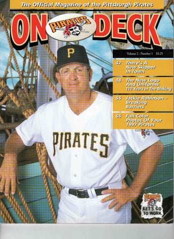 VINTAGE 1997 Pittsburgh Pirates On Deck Magazine Gene Lamont