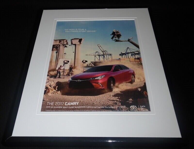 2017 Toyota Camry Framed 11x14 ORIGINAL Advertisement