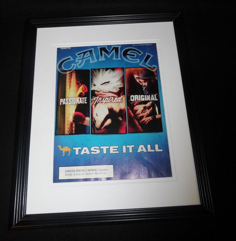 2014 Camel Cigarettes Taste it All Framed 11x14 ORIGINAL Vintage Advertisement