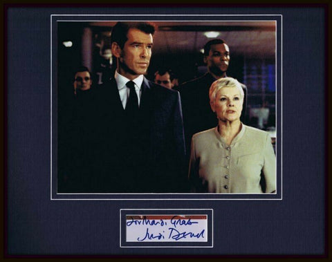 Judi Dench Signed Framed 11x14 Photo Display James Bond E