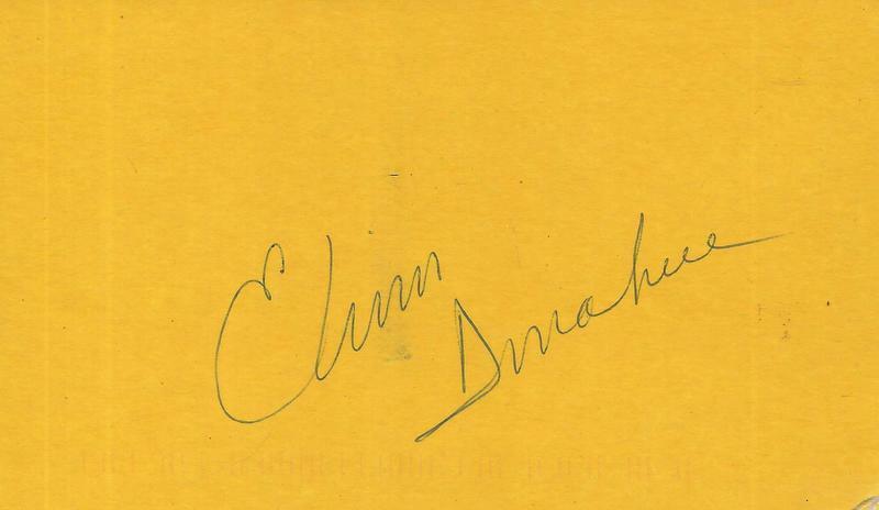 Elinor Donahue Signed 1997 Postcard Star Trek