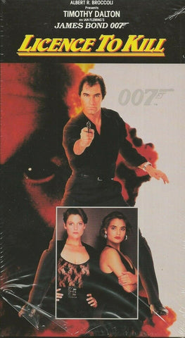 License to Kill VINTAGE VHS Cassette Timothy Dalton James Bond