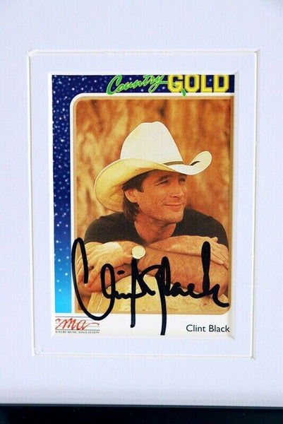 Clint Black Signed Framed 16x20 Photo Display JSA