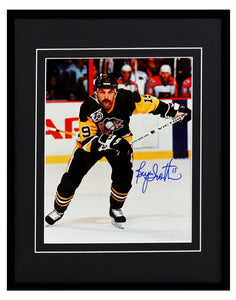 Bryan Trottier Signed Framed 11x14 Photo Display Penguins Islanders