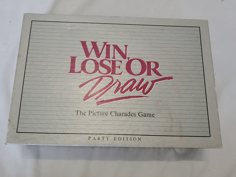 VINTAGE 1988 Milton Bradley Win Lose or Draw Board Game Party Edition