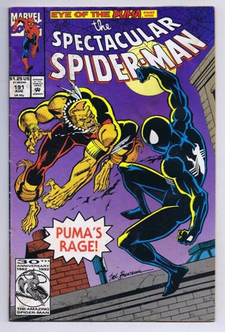 Spectacular Spider-Man #191 ORIGINAL Vintage 1992 Marvel Comics 