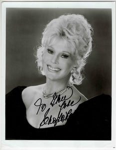 Eva Gabor Signed 8x10 Photo JSA Green Acres Rescuers Aristocrats Match Game F