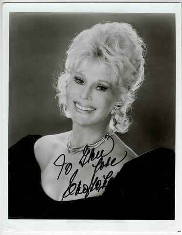 Eva Gabor Signed 8x10 Photo JSA Green Acres Rescuers Aristocrats Match Game F