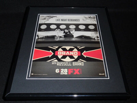 Brand X 2012 Framed ORIGINAL 11x14 Vintage Advertisement Russell Brand FX