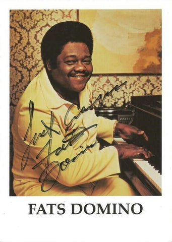 Fats Domino Signed 5x7 Photo