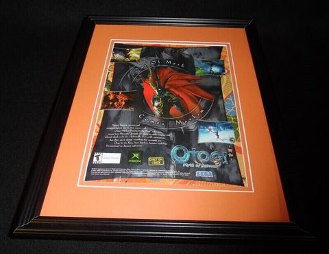 Otogi Myth of Demons 2003 PS2 XBox Framed 11x14 ORIGINAL Vintage Advertisement