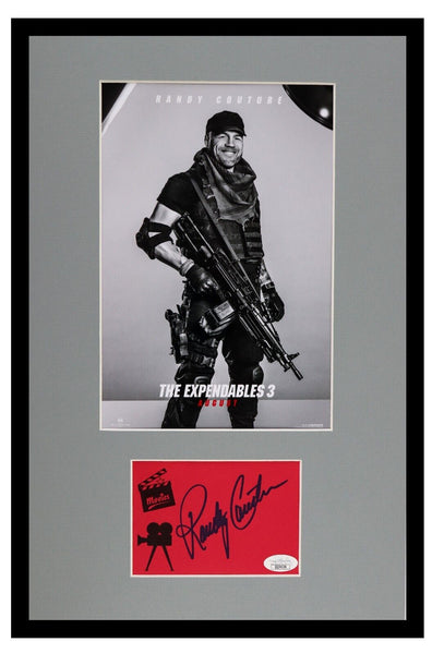 Randy Couture Signed Framed 11x17 Expendables Poster Display JSA