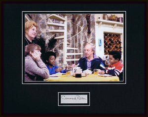 Conrad Bain Signed Framed 11x14 Photo Display Diff'rent Strokes